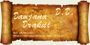 Damjana Drakul vizit kartica
